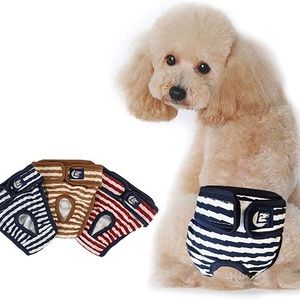 3 Pet Dog Health Pets Menstrual Physiological and Sanitary Pants Safety. NWT